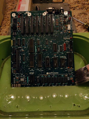 cleaning the mainboard